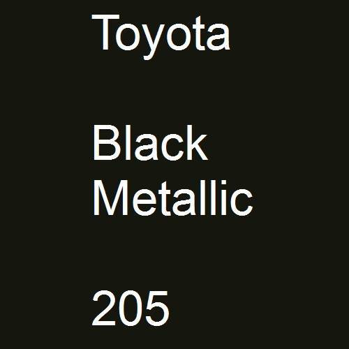 Toyota, Black Metallic, 205.